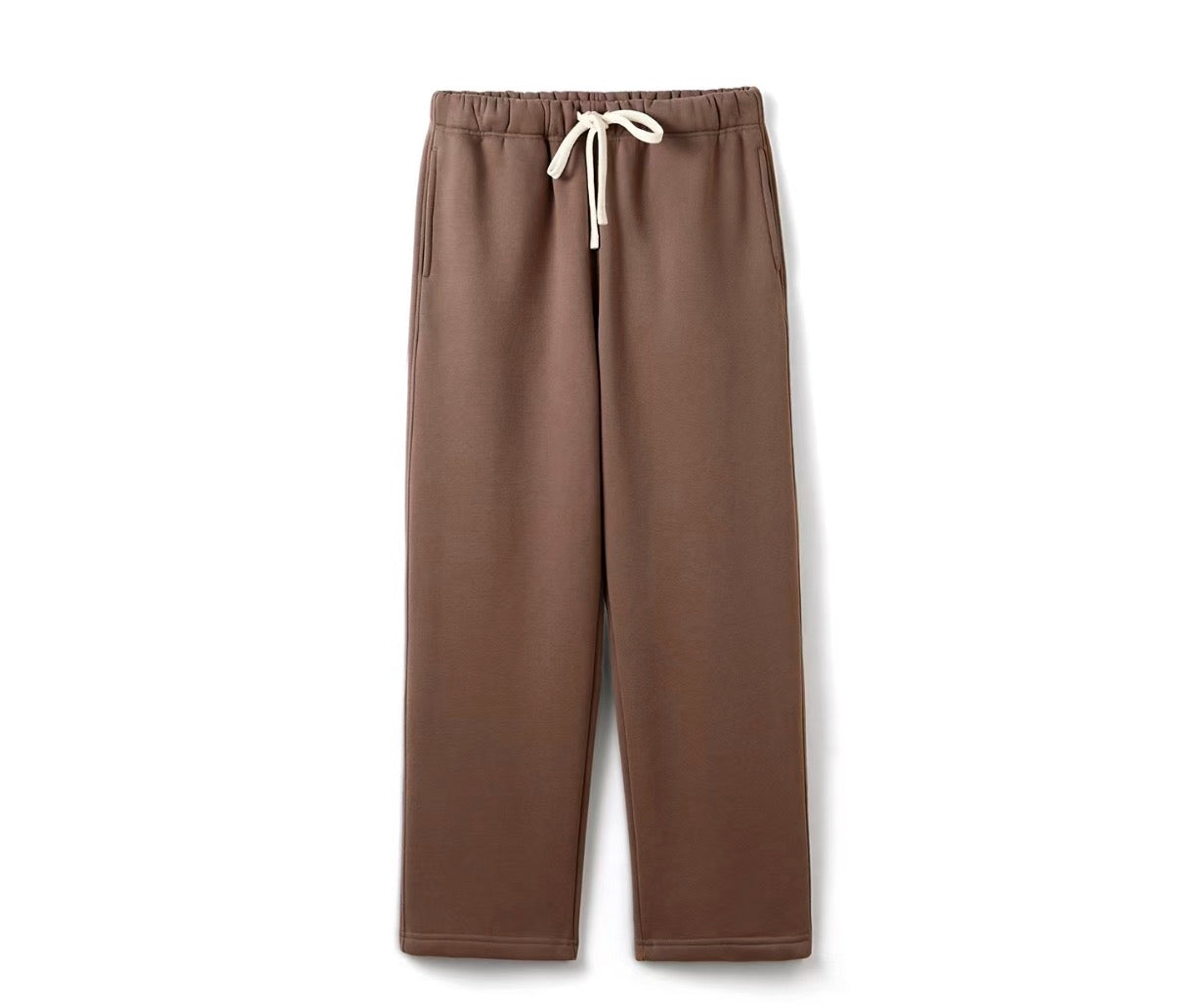 Ensemble jogging avec capuche marron