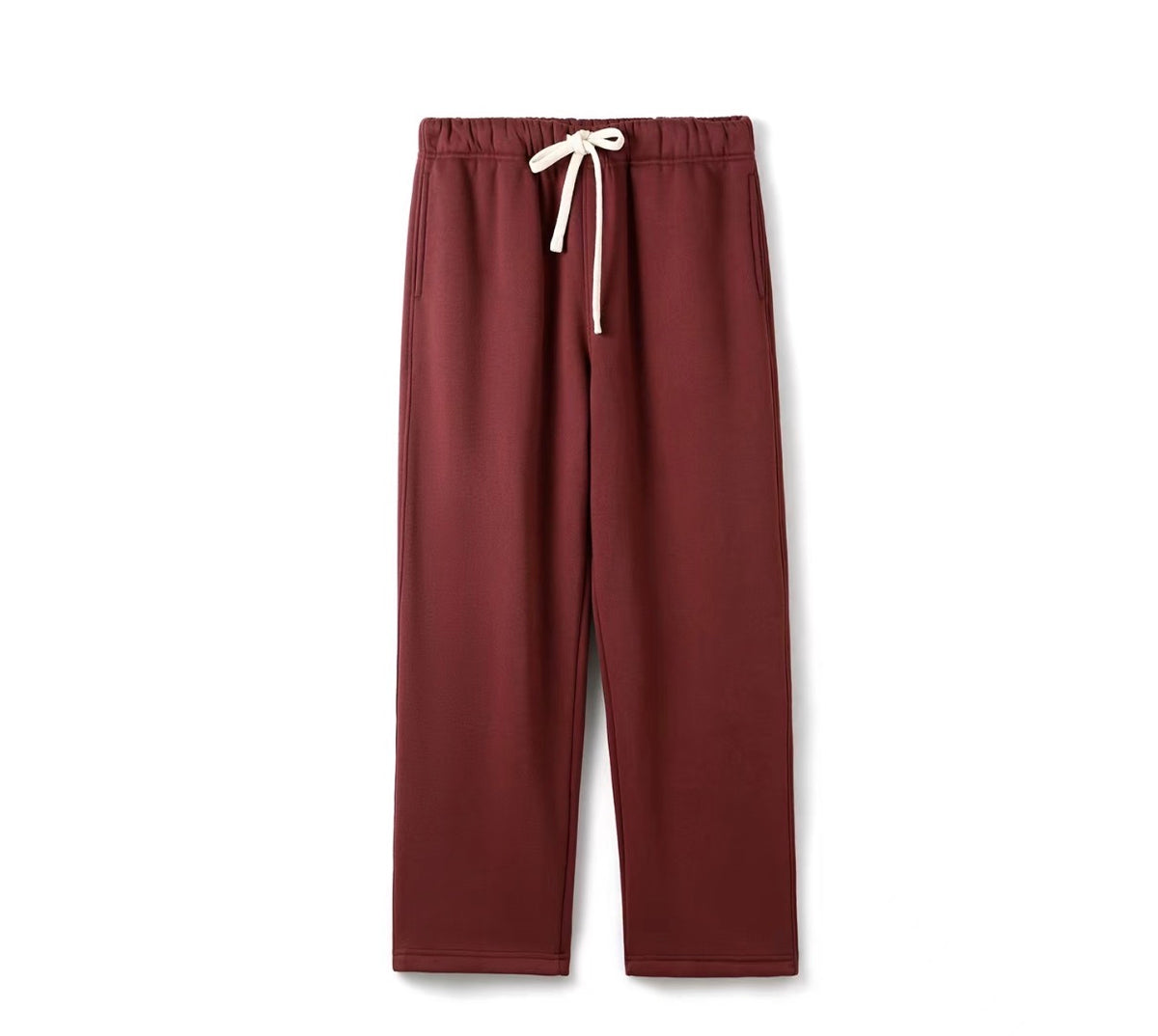 Ensemble jogging à capuche bordeaux – vue 2