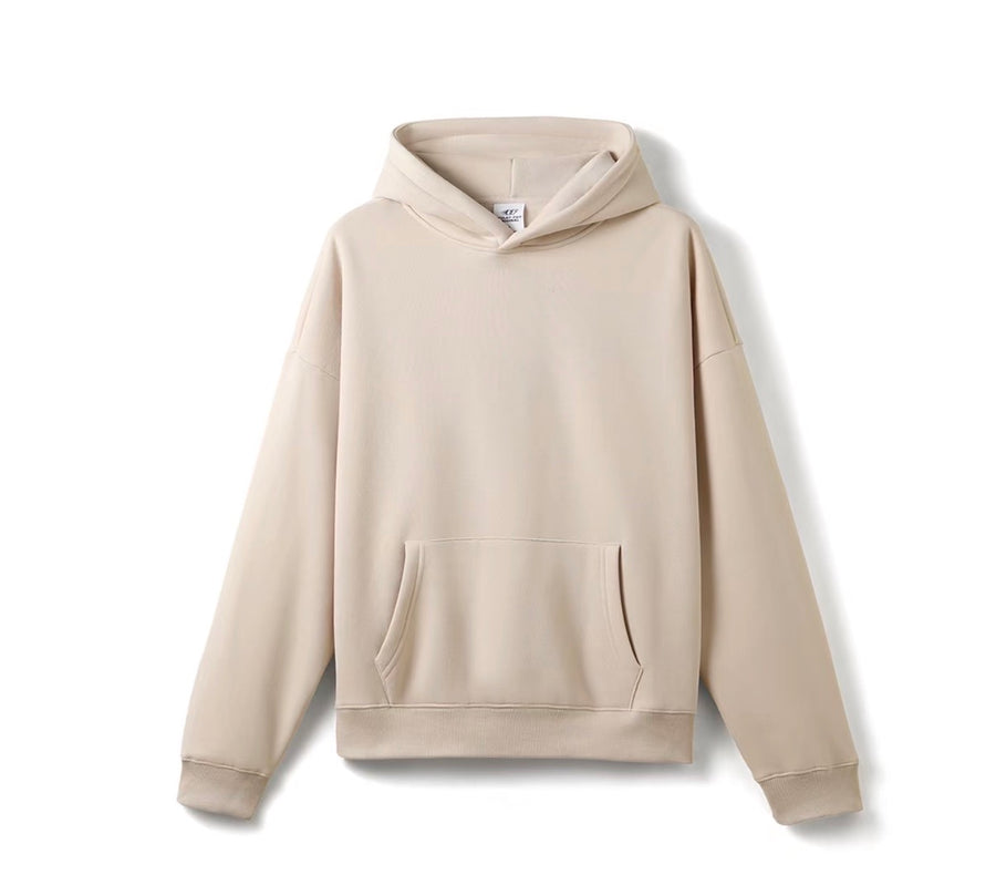 Ensemble jogging à capuche beige – vue 1