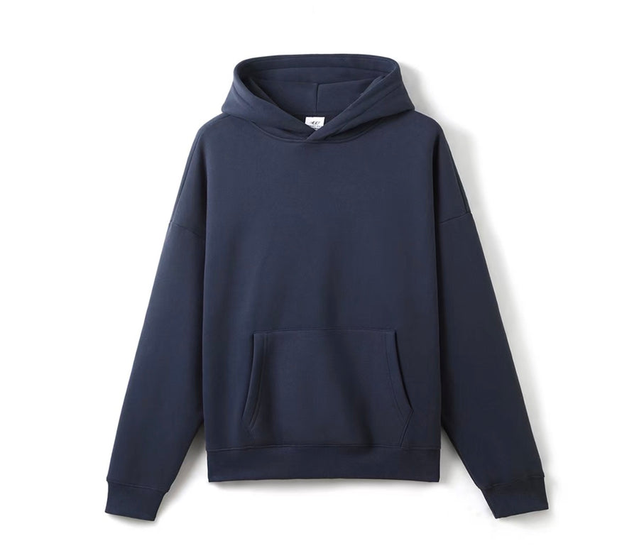 Ensemble jogging à capuche bleu marine – sweat de face