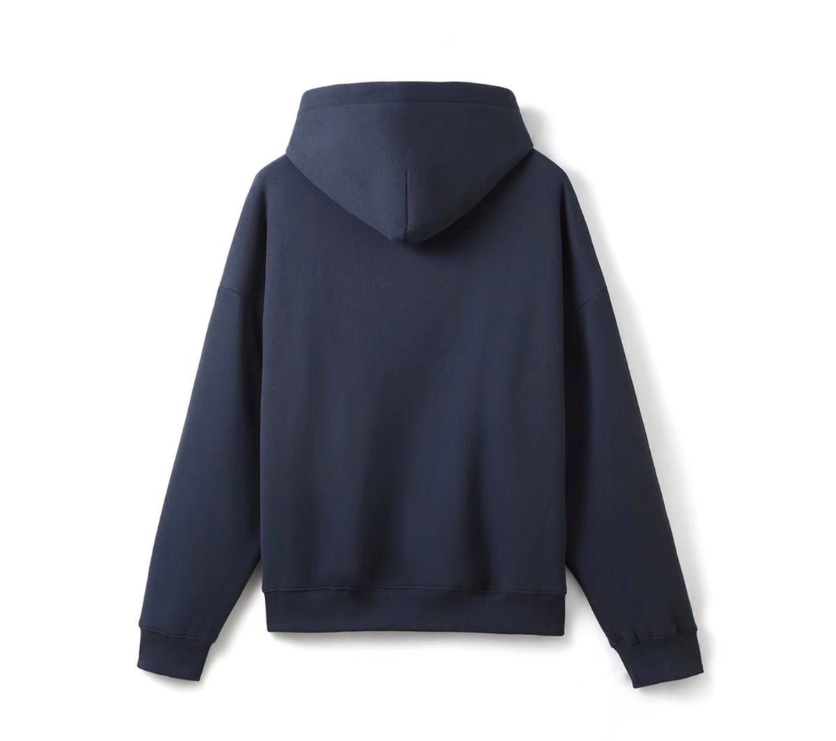 Ensemble jogging à capuche bleu marine – sweat de dos