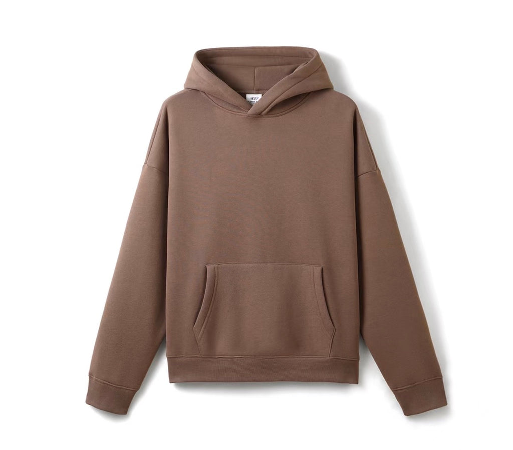 Ensemble jogging à capuche marron – vue 1