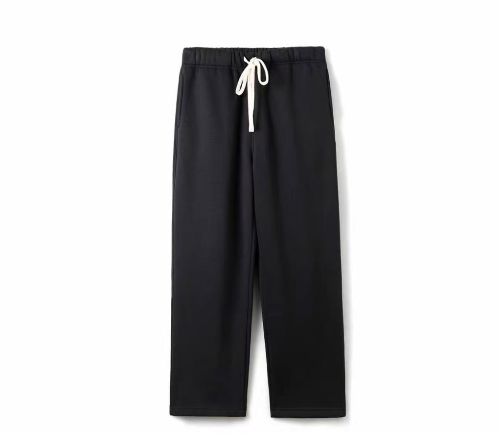 Ensemble jogging à capuche noir – vue 2