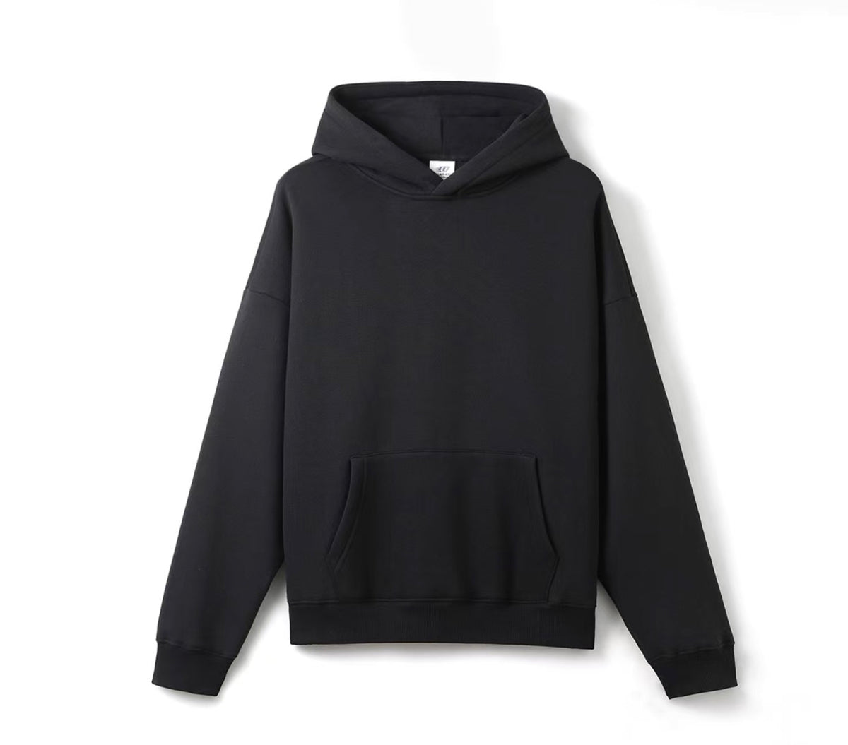 Ensemble jogging à capuche noir – vue 1