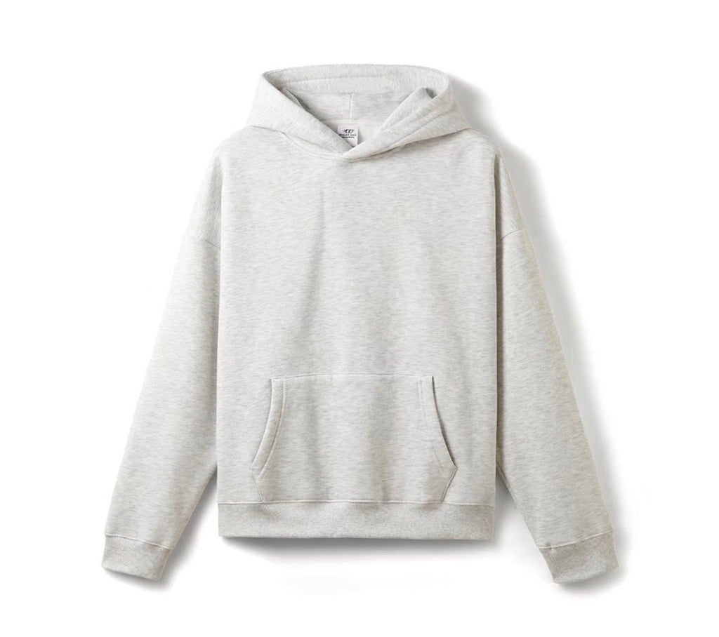 Ensemble jogging à capuche gris – vue 1